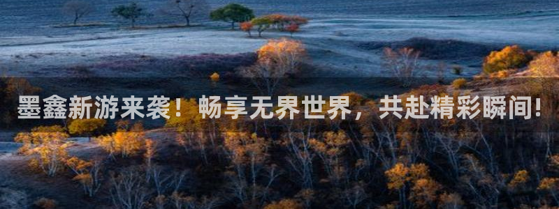 多彩娱乐测速：墨鑫新游来袭！畅享无界世界，共赴精彩瞬间!