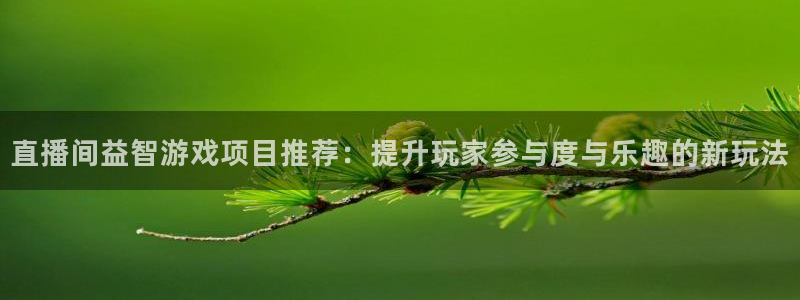 多彩联盟信誉平台官网入口：直播间益智游戏项目推荐：提升玩家参