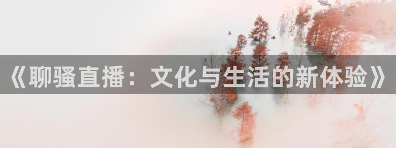 袋鼠直播看nba比赛：《聊骚直播：文化与生活的新体验》